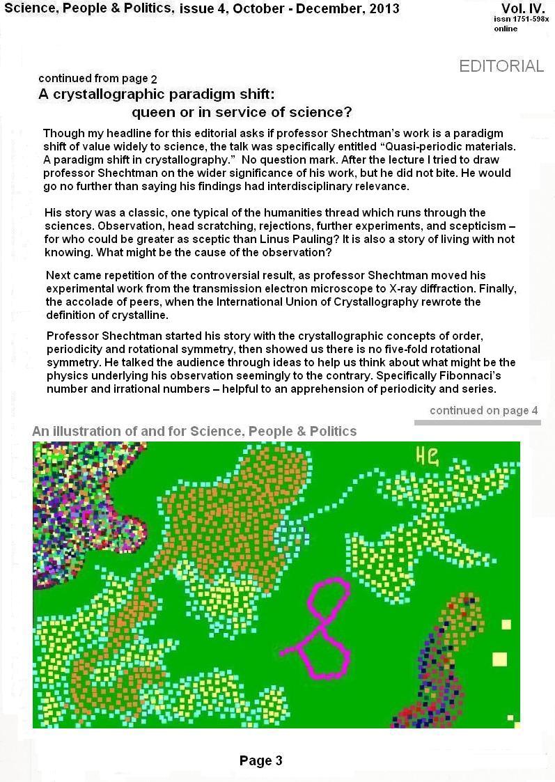 Science, People & Politics, Issue 4.